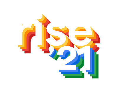 Google Rise: Rising type ascending branding emerging google icon logo rising technology typography