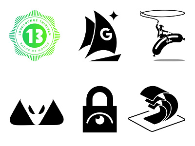 Logo Lounge 13 winners boat cowboy eye logo logo lounge padlock page curl sail sausage security snake viper