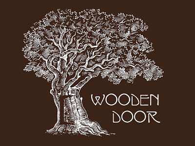 Wooden Door 5 logo other worldly publishing wood rings wooden writing