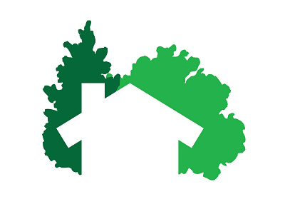 Nextdoor Negative Space branding house icon logo nextdoor