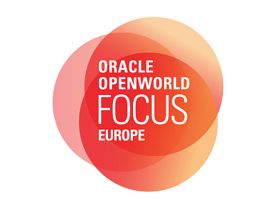 OOW Focus logo: Glow branding design emerging tech emerging technologies icon logo oracle technology typography