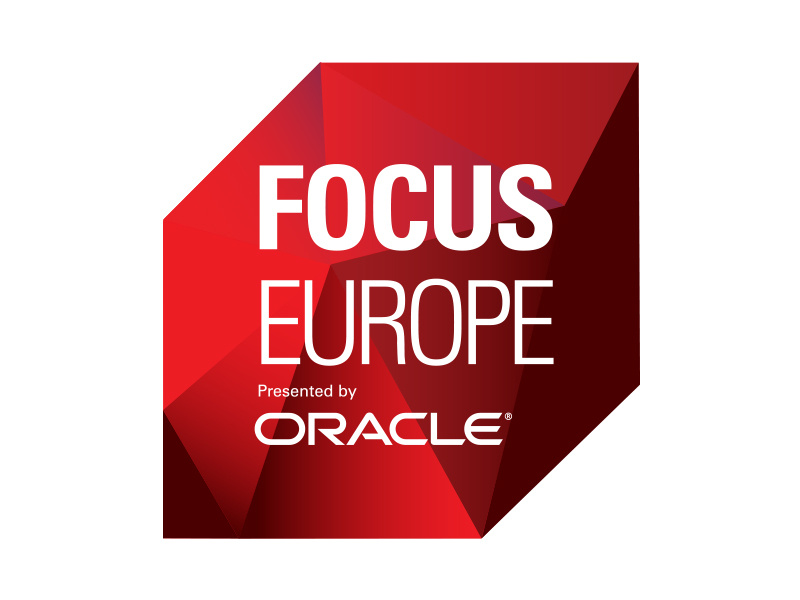 OOW Focus logo: Gem design emerging technologies technology typography emerging tech oracle icon branding logo