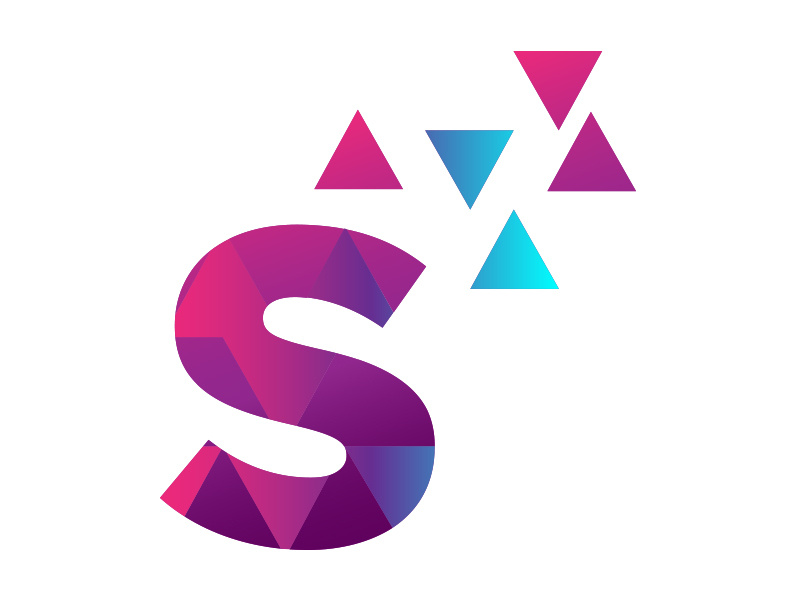 Sassy Method (Metamorphosis S) metamorphosis bold triangles typography branding logo