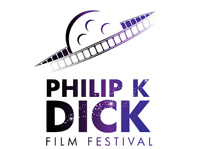 Philip K Dick Film Festival: Saturn as Reel branding film festival film reel logo movies philip k dick saturn scifi space stars