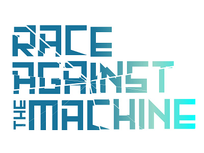 Race Against The Machine: Dystopia a.i. branding crisis dystopia emerging tech logo