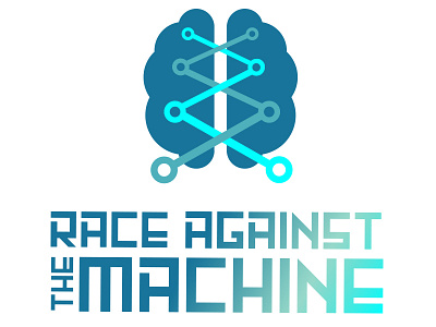 Race Against The Machine: Brain Circuitry a.i. artificial intelligence brain branding design emerging tech emerging technologies icon logo technology
