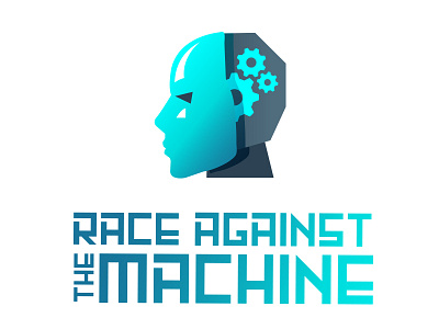 Race Against The Machine: The Facade of Humanity a.i. artificial intelligence branding design emerging tech emerging technologies icon logo technology