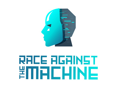 Race Against The Machine: The Facade of Humanity a.i. artificial intelligence branding design emerging tech emerging technologies icon logo technology