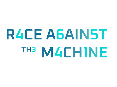 Race Against The Machine: Code a.i. artificial intelligence branding emerging tech emerging technologies logo technology typography