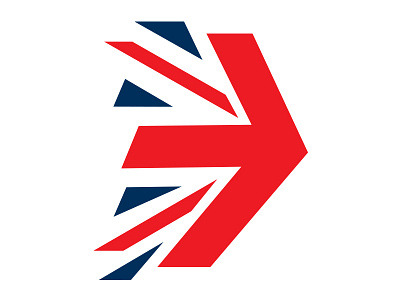 Brexit (Flag Arrow) britain illustration logo politics uk united kingdom