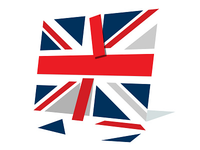 Brexit (Broken Britain) britain broken flag illustration logo politics shattered uk