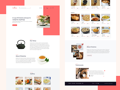 Chaisma | UI/UX design delivery service food minimal ui uiux web design
