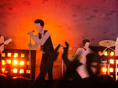 Keyboard and Drums - LIVE keyboard drums london rock underground rusty gif paper craft