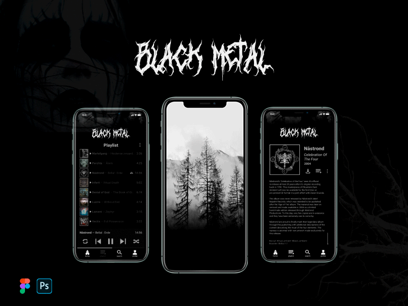 Black Metal music app