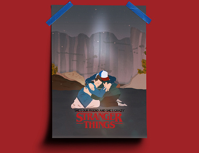 Stranger Things - Fan Art adobe illustrator adobe photoshop design digital art fan art graphic design illustration poster art poster design posters stranger things typography wallpaper