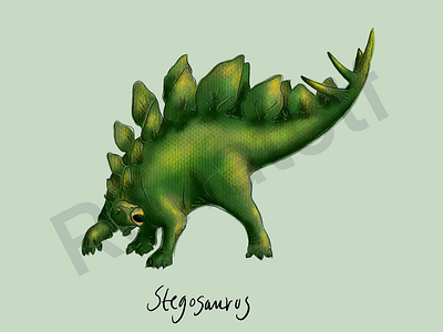 Stegosaurus dinosaur green kids prehistoric stegosaurus