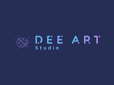 Dee Art Official Logo banner branding design graphic design illustration logo