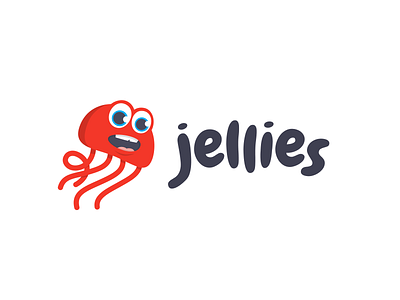 Jellies Logo app apps branding design icon identity illustration illustrator ios kids logo sam savvy savvy apps smile typography