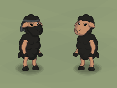 Ninja Sheep character game iphone ninja sheep