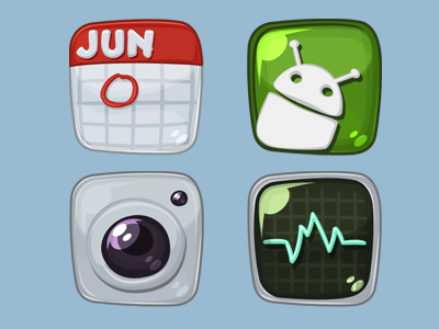 Android Icons android icons illustration vector