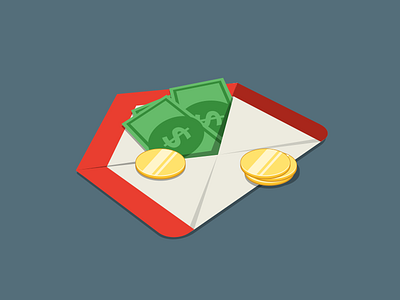 Blog Illustration gmail icon illustration money vector