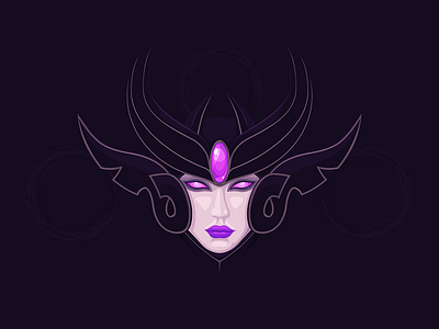 Syndra champion lol minimal syndra vector