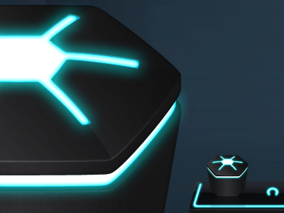 Tron Icons and Dock black blue dock icon legacy neon trash tron