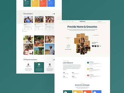 Charity Landing page design