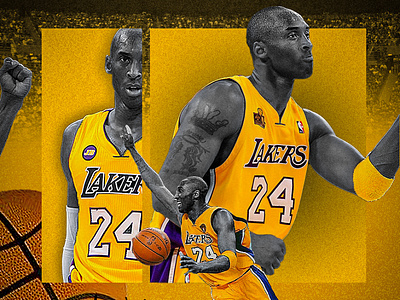 Sport Poster Design - Kobe Bryant basketball flyer graphic design social media sport poster design
