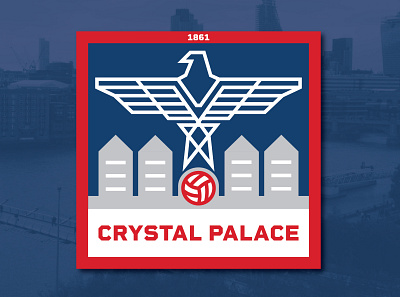 Crystal Palace Logo (Concept) branding design flat football icon illustrator logo minimal vector