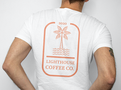 Lighthouse Coffee Co. Merch apparel branding clothing design icon illustration illustrator logo minimal vector