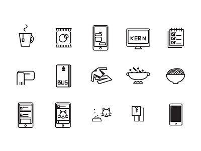 everyday 2/2 daily icons life simple