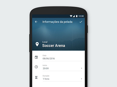 Soccer Match Group | Android App material design soccer soccer match