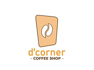 d corner Logo cafebrand coffee logo logodesign