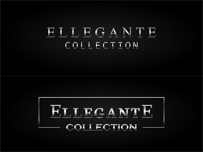 Ellegante Brand elegant silver silver text