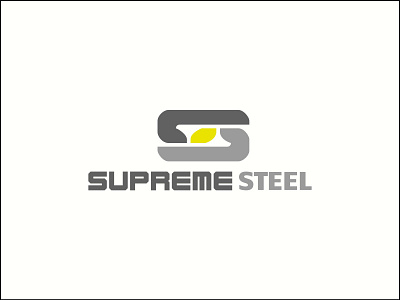 Supreme Steel Brand factory gray logo steel yellow