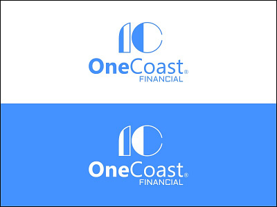 OneCoast Financial blue design finance financial lineart logo logodesign monogram