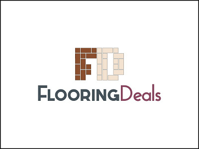 Flooring Deals deals design floor flooring logo logodesign red tile