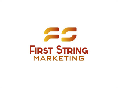 First String Marketing design fs gradient gradient logo logo logodesign marketing monogram orange red