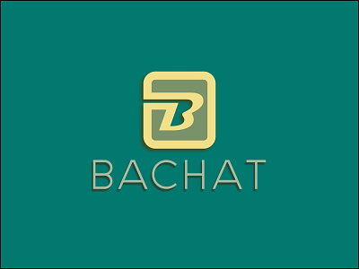 Bachat Brand apparel design dropshadow elegant logo logodesign luxury shadow