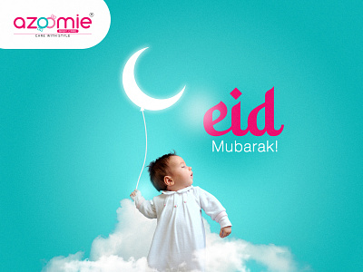 Azoomie Eid Poster Design brand identity branding creative design eid eid mubarak graphic design minimal poster design socialmedia