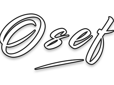 Logo OSEF Clothin' badge branding design flat icon illustration illustrator logo minimal vector