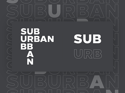 Logo Design | sub.urban branding design flat icon logo minimal photoshop typography