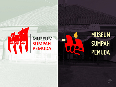 Logo Re-design | Museum Sumpah Pemuda branding design flat icon logo minimal photoshop
