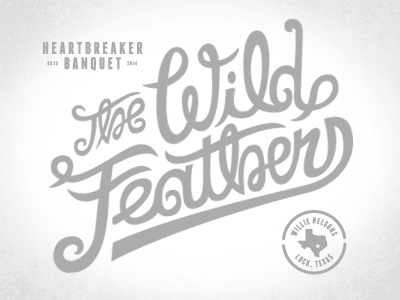 The Wild Feathers Mason Jar Type custom type gigposter halftone def