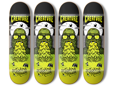 Creature From The St. Johns River Skateboard