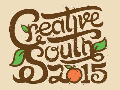 Creative South 2015 Type creative south halftone def vintage