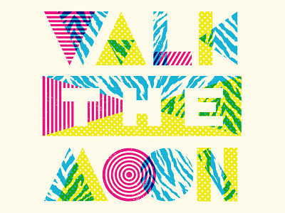 Different Colors - Walk The Moon 80s halftone def music shapes walk the moon