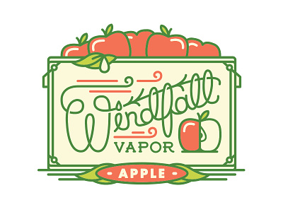 Windfall Vapor Fruit - Apple delicious fruit halftone def juicy vapor