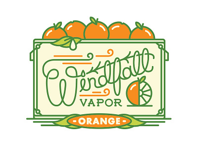 Windfall Vapor Fruit - Orange delicious fruit halftone def juicy vapor